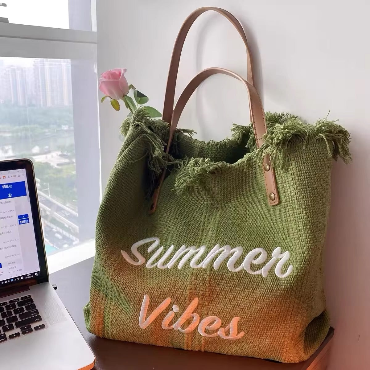 Summer vibes Beach Bags