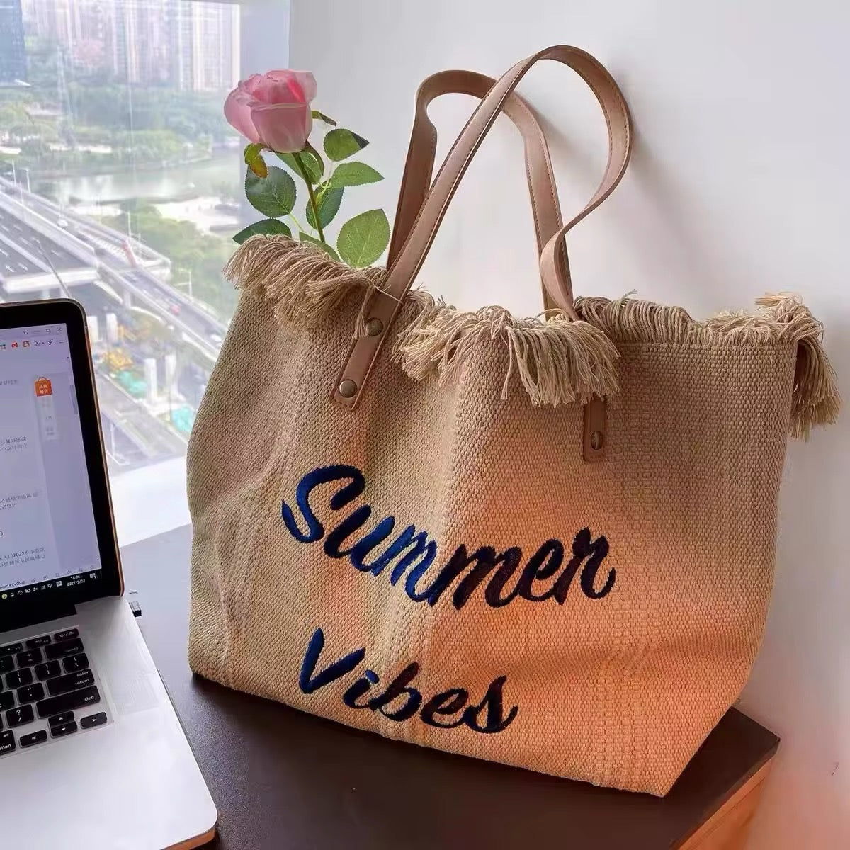 Summer vibes Beach Bags