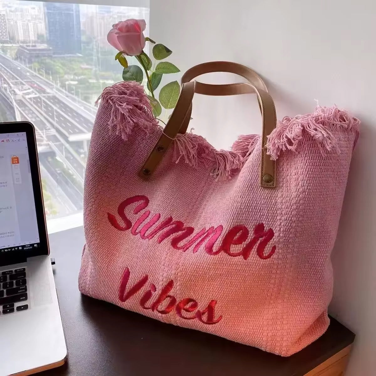 Summer vibes Beach Bags