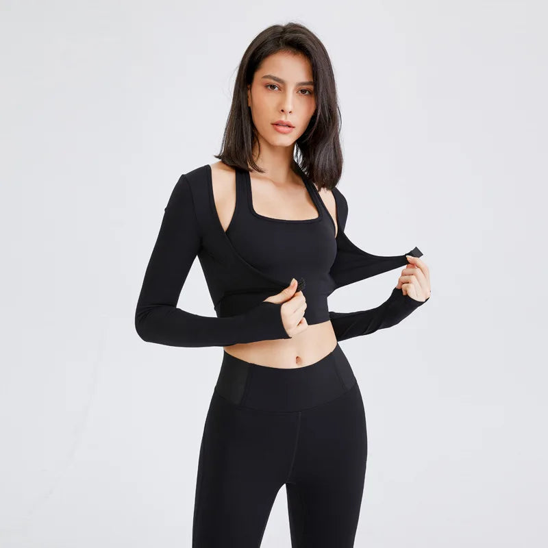 Strea Long Sleeve Crop Top