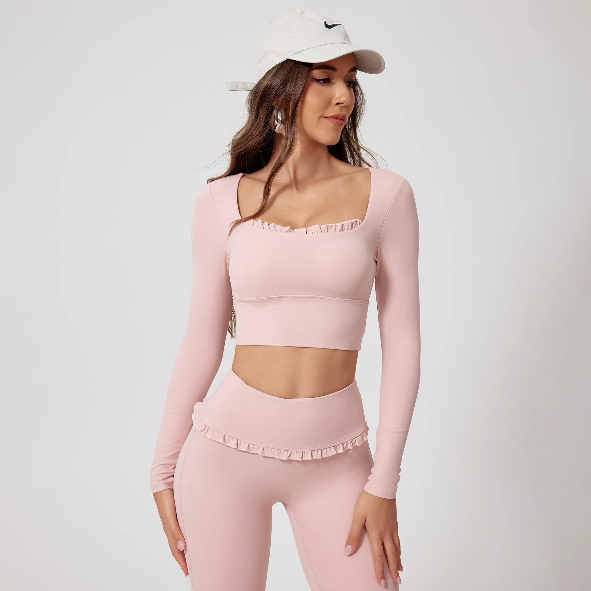 Senza Long Sleeve Crop Top